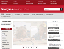 Tablet Screenshot of niskayunaschools.org